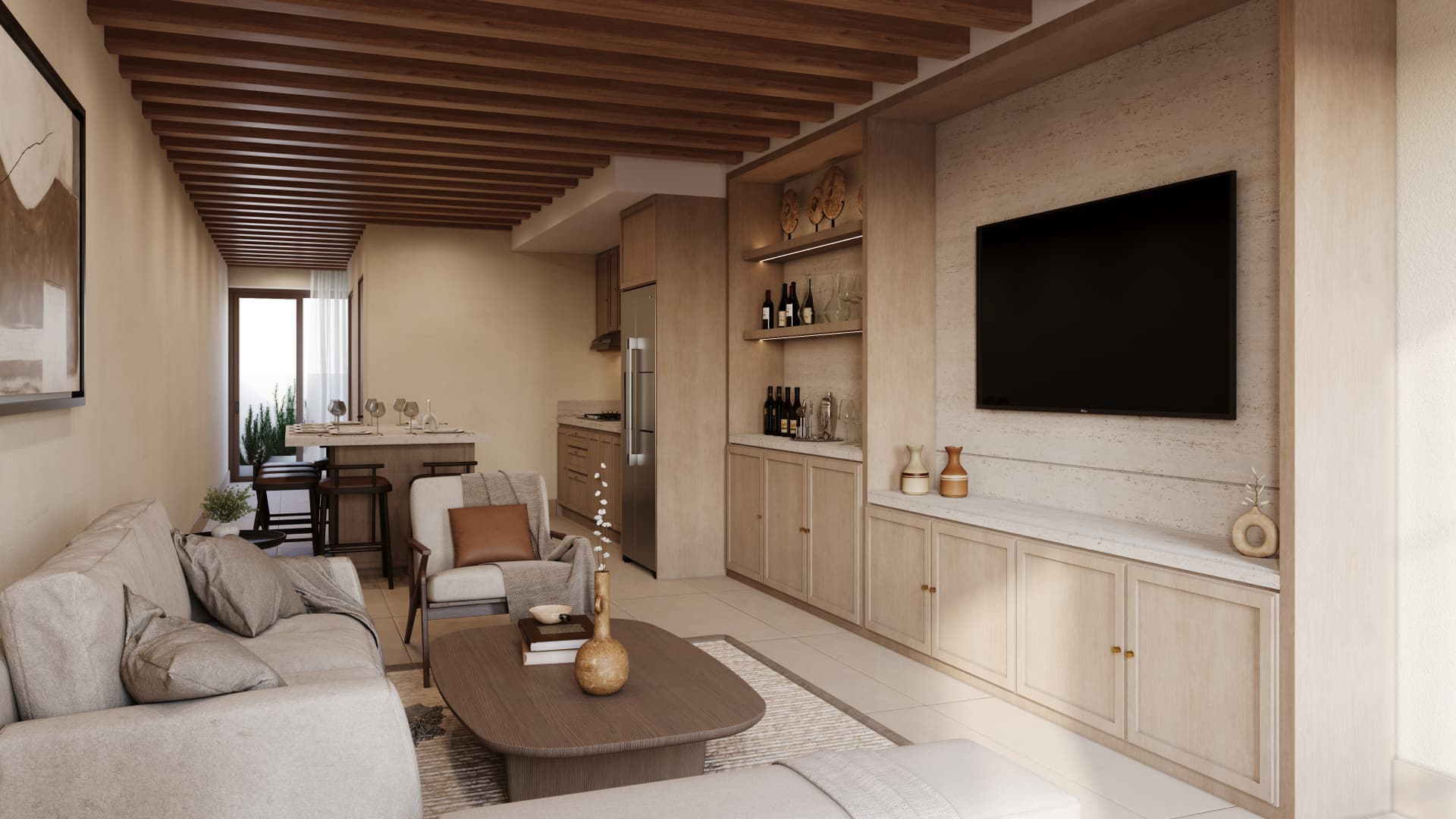 Interior de la villa Sabino