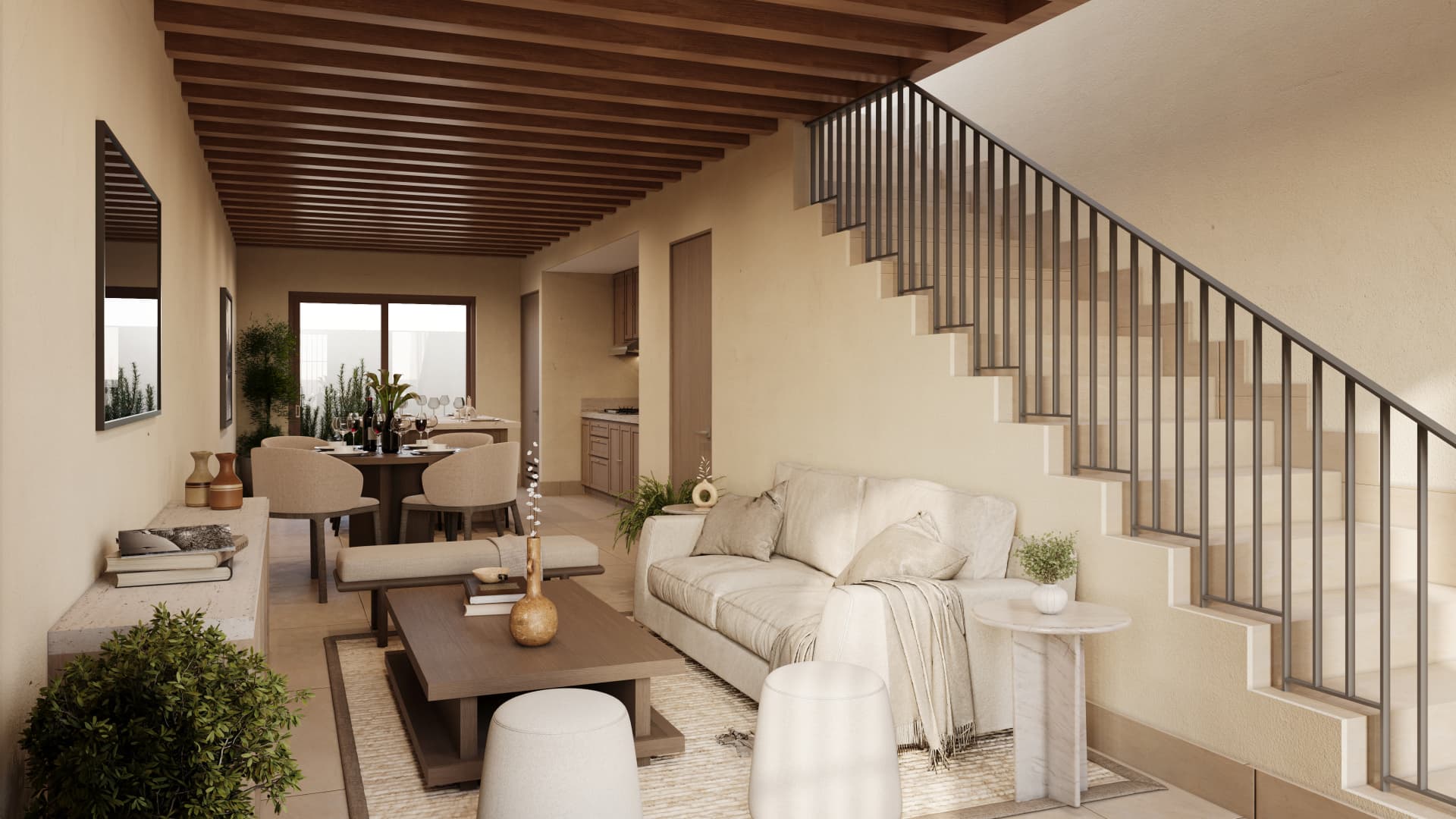 Interior de la villa Fresno