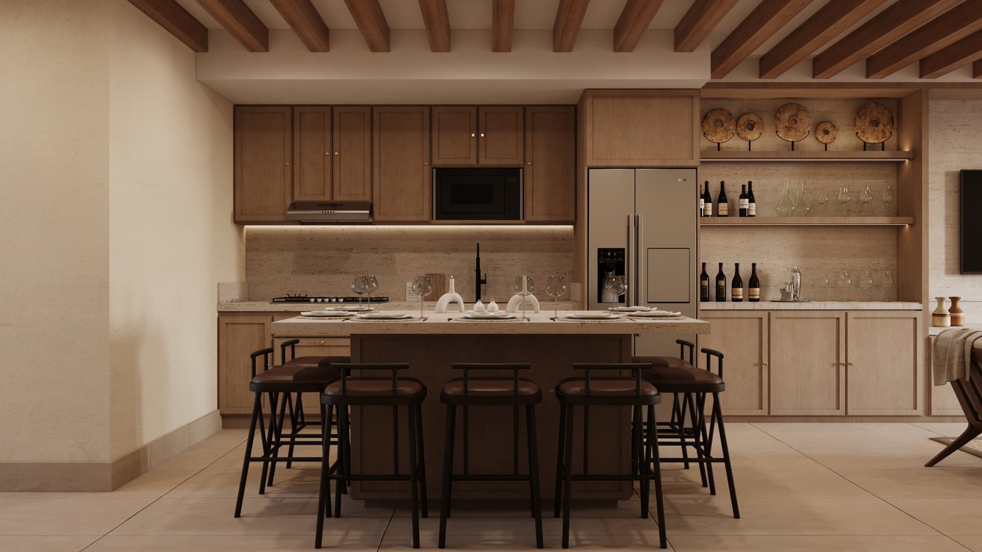 Interior de la villa Sabino