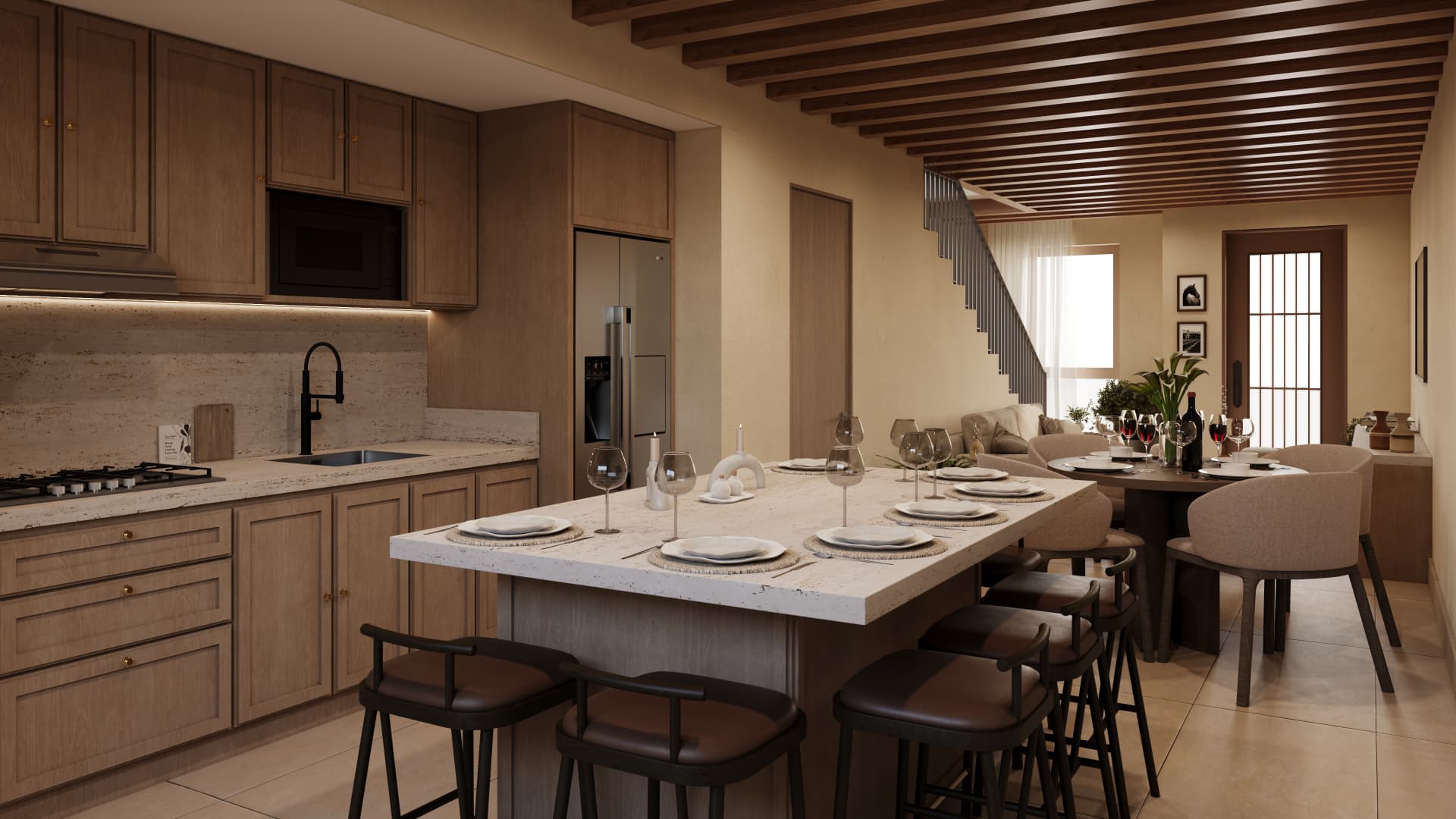 Interior de la villa Fresno