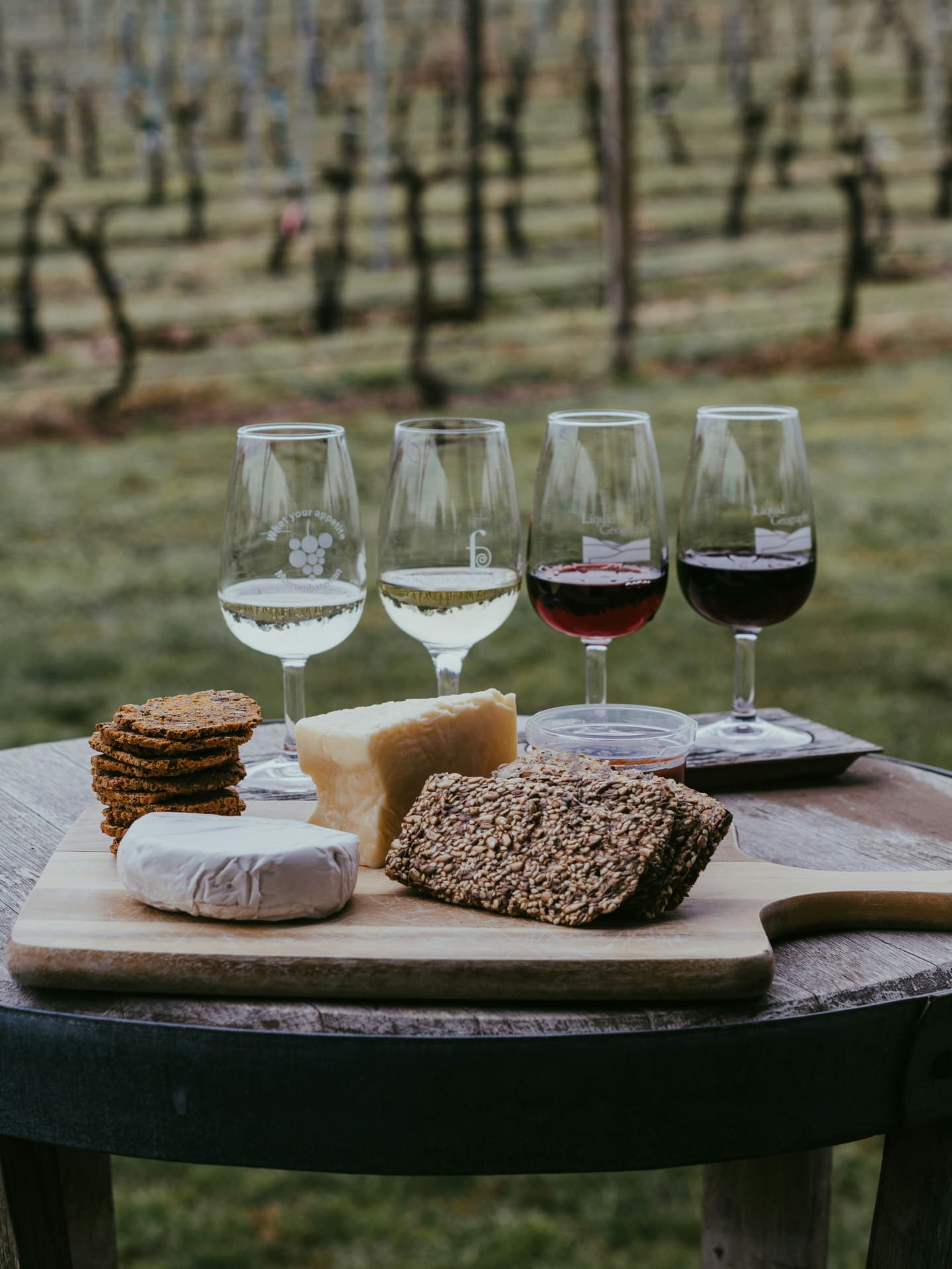 Brindis con vino y gastronomía regional