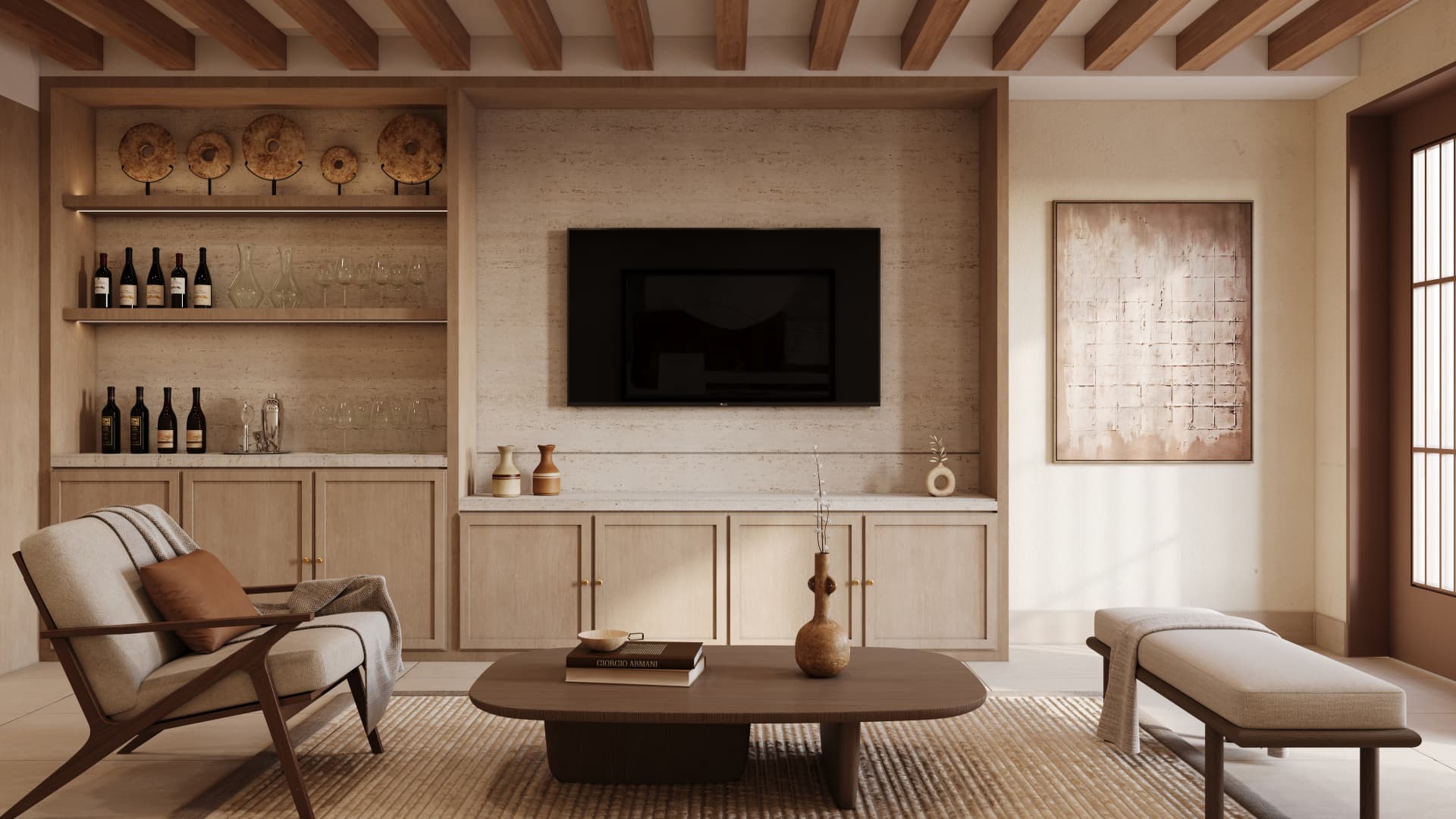 Interior de la villa Sabino